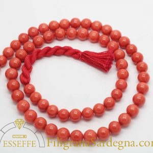 Collana Corallo Rosso Qualità Extra con Oro